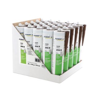594.3 N Silikon Dichtstoff, Suprasil - braun Karton mit 25 Kartuschen je 0,319 kg
