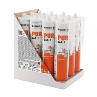 568.1 1K PUR Montageklebstoff D4 Karton mit 12 Kartuschen je 0,46 kg