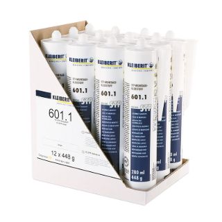 601.1 1K STP Montageklebstoff - beige Karton mit 12 Kartuschen je 0,448 kg