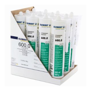 600.0 1K STP Montageklebstoff - Farbe: farblos Karton mit 12 Kartuschen je 0,3 kg