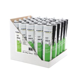 594.4 N Silikon Dichtstoff, Suprasil - schwarz Karton mit 25 Kartuschen je 0,319 kg