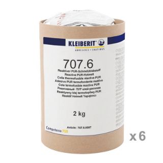 707.6.00 PUR Kantenschmelzklebstoff - natur Karton mit 6 Hülsen je 2 kg