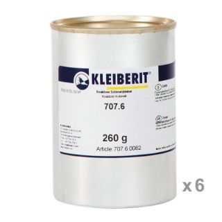 707.6.00 PUR Kantenschmelzklebstoff - natur Karton mit 6 Aludosen je 0,26 kg