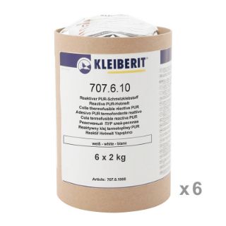 707.6.10 PUR Kantenschmelzklebstoff - weiß Karton mit 6 Hülsen je 2 kg